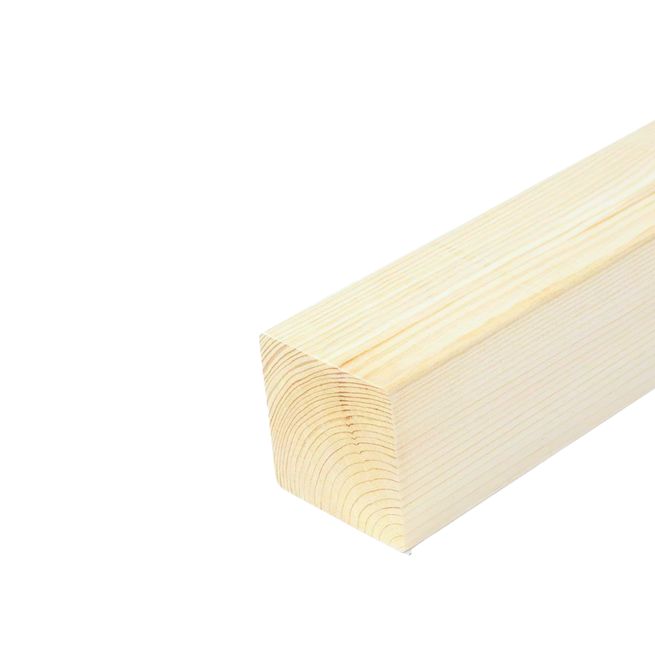 Koka brusa ēvelēta, 95x95, KD18%, AB