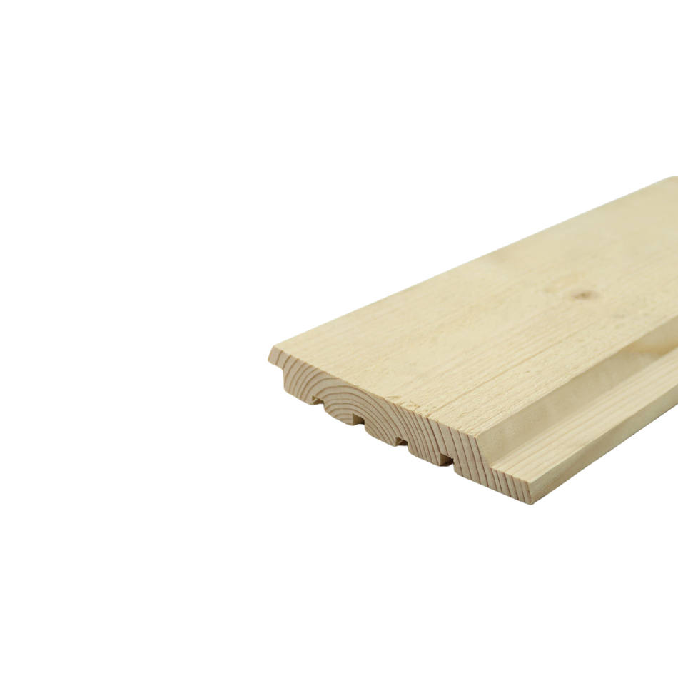 Ārējās apdares dēlis, egle, 21x145, KD18%, UYVpc, AB