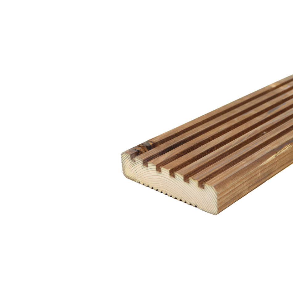 Terases dēlis, impregnēts brūns 3 klase, priede, 28x120,  AB