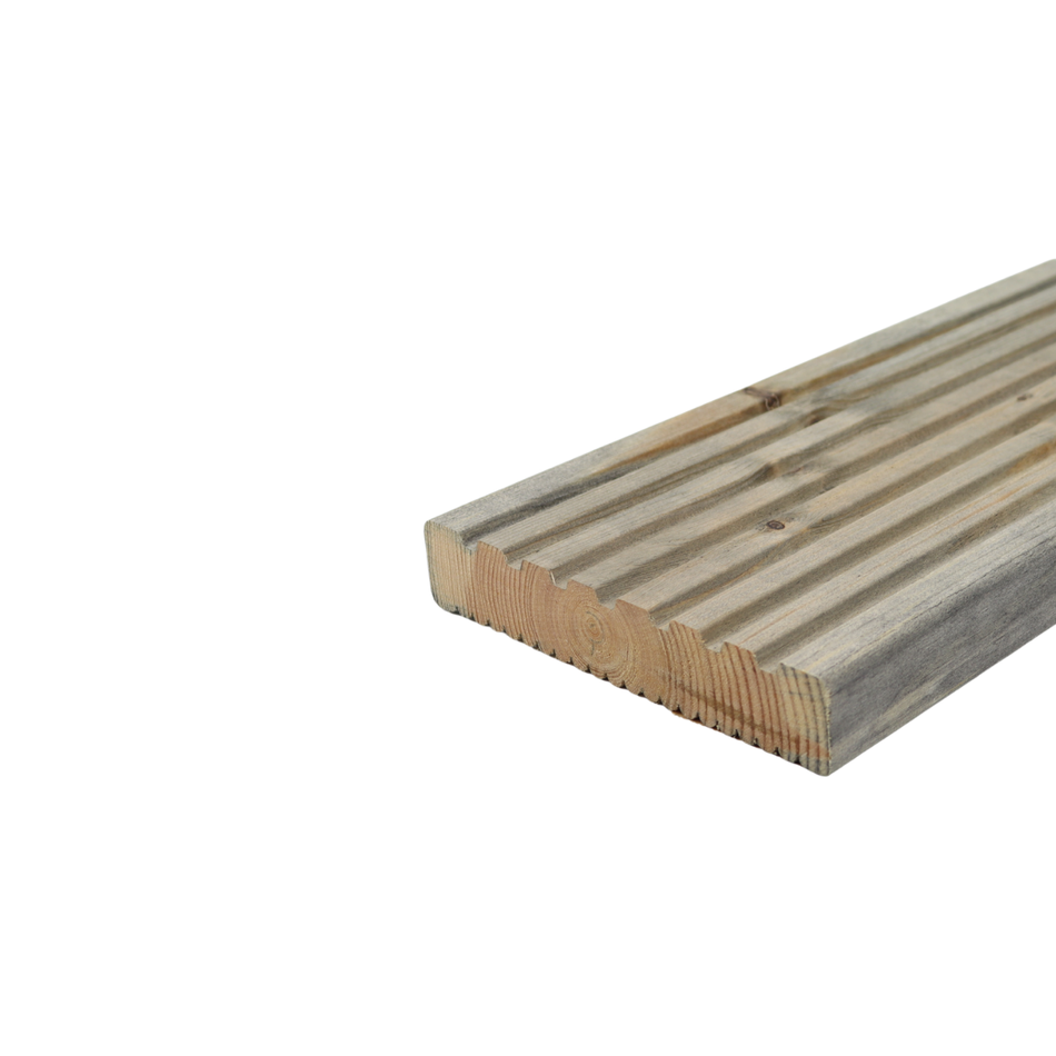 Terases dēlis, impregnēts pelēks 3 klase, priede, 28x145, AB